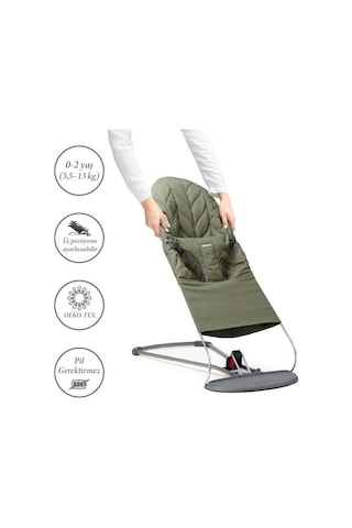 Bliss Petal Ana Kucağı & Kanguru Mini Cotton Yenidoğan Seti / Dark Green