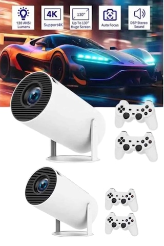 Mey İthalat Full Hd 8 Gb Ayaklı Çift Kollu 4k Video Oyun Konsolu Taşınabilir 37797739