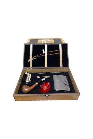 Pipsan Pipo Ahlat Ağacı Balsa Filitreli Çakmaklı Cüzdanlı Tesbihli Set 605728-509162