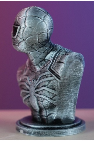 Spider Man - Örümcek Adam Boyalı Büst / Figür - Biblo 10 Cm