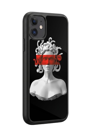 İphone 11 Uyumlu Gorgon Desenli Kamera Korumalı Darbelere Dayanıklı Kılıf 1001-gorgon-iphone11