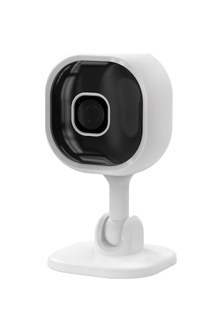 Geeksen 1080p Wifi Kamera, 2.4g Kablosuz Bağlantı, Geniş Açı Lens, Hareket Algılama, İç Mikrofon, Dairesel Kayıt Beyaz