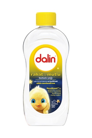 Dalin Rahat ve Mutlu Vanilya Kokulu Nemlendirici Bebek Yağı 300 ML x 6