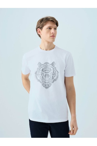 Loft Beyaz Erkek T-shirt Lf2039570 Beyaz