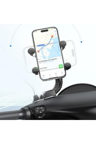 Premium Seyahat Gereci Sabitleme Aracı Ayna Bağlantılı C119 Motosiklet Ve Bisiklet Telefon Tutucu