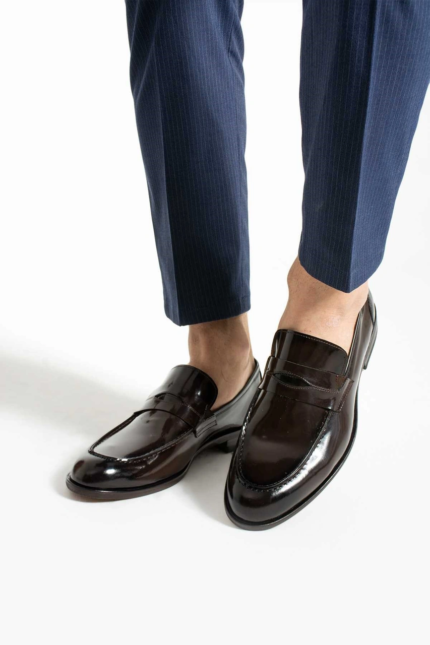 Bestello Bağcıksız Eva Taban Loafer 331-46610 Erkek Ayakkabı Kahve Acma