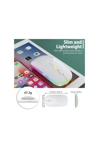 Blackbird Game Center BWM6 Kablosuz 1600DIı Işıklı Kablosuz Mouse