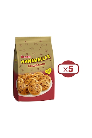 Ülker Hanımeller Çokodamla Kakaolu Damla Bisküvi 5 x 150 G