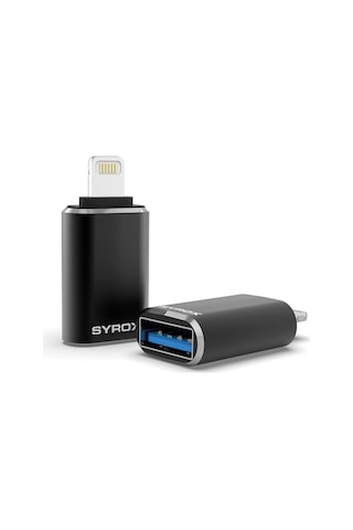 Ayrex Syrox Dt25ul Lightning - Usb 3.0 Otg Dönüştürücü - Siyah