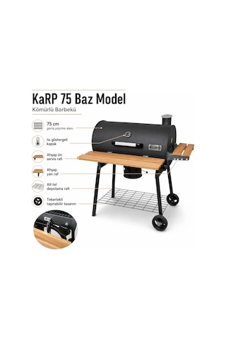 Karp 750KP S1 Kömürlü Mangal Barbekü + Önlük