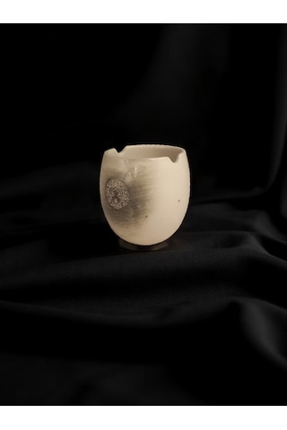 Resim, Fırça - Dekoratif Boya Seramik Su Kabı 5x6,5x6,5 Cm