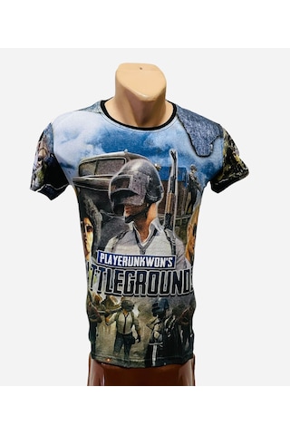 Gamer Dijital Baskı Pubg Palyer Tshirt Çok Renkli