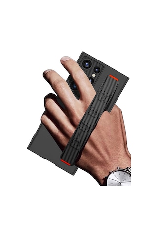 Samsung Galaxy S23 Ultra Kılıf Standlı El Tutmalı Kapak Band