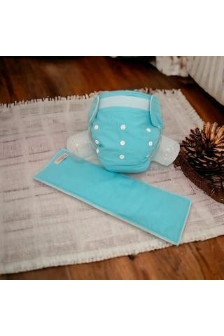 Bezhane Cırt Cırtlı Yıkanabilir Bebek Bezi Mavi 8kg-18kg + 1 Adet 2'li