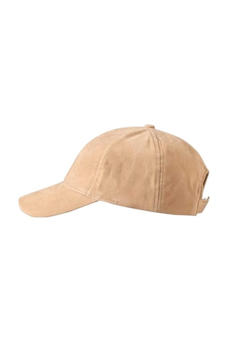 Uniquetrenders Unisex Vegan Süet Şapka Bej