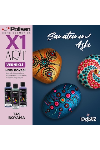 Polisan X1Art Vernikli Hobi Boyası 120Ml - 0041 Fıstık Yeşili