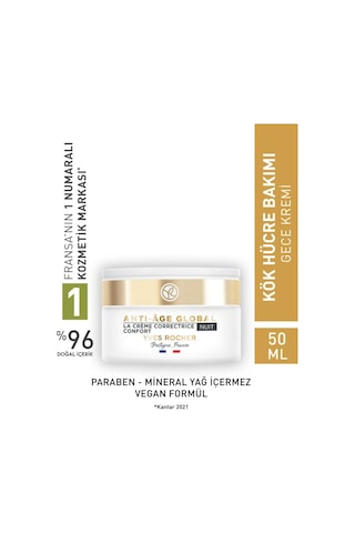 Yves Rocher ve Yenileyici Gece Kremi 50 ML