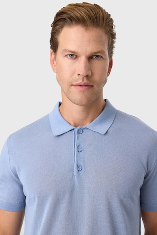 Back And Bond Mavi Regular Fit Düğmeli Polo Yaka Tişört