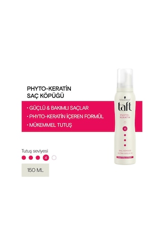 Taft Phyto-Keratin Ultra Güçlü Saç Köpüğü 150 ML