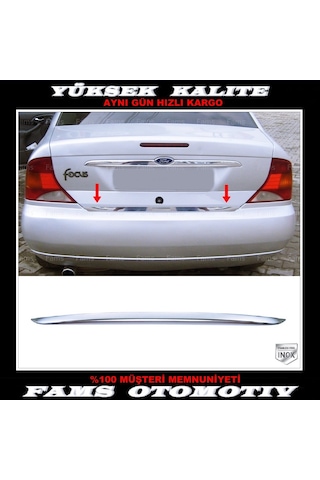 Ford Focus 1 Sedan Krom Bagaj Alt Çıtası 1998-2005 Arası P.Çelik
