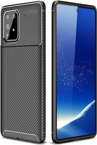 Samsung Uyumlu Galaxy A91 (S10 Lite) Kılıf Zore Negro Silikon Kapak-Siy