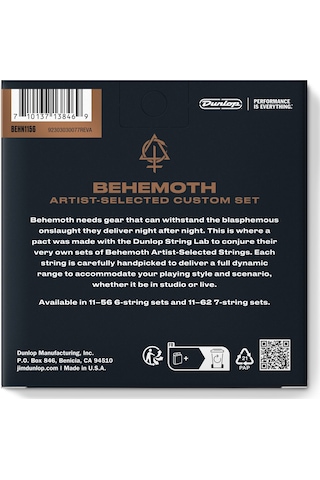 Jim Dunlop Behn1156 Behemoth Eg-nkl Elektro Gitar Teli 11/56