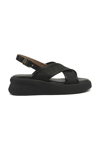 Nine West Vıta Siyah Kadın Kalın Taban Sandalet 000000000102051580