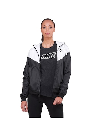Nike Ar3092-010 Windrunner Kapüşonlu Kadın Mont-7472 Siyah