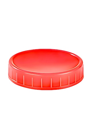 Geeksen Kırmızı 70mm Pp Dayanıklı Muhafaza Kapağı - Su Geçirmez Silikon O-ringi İle Mason Kavanozları İçin Tam Kapama Kırmızı