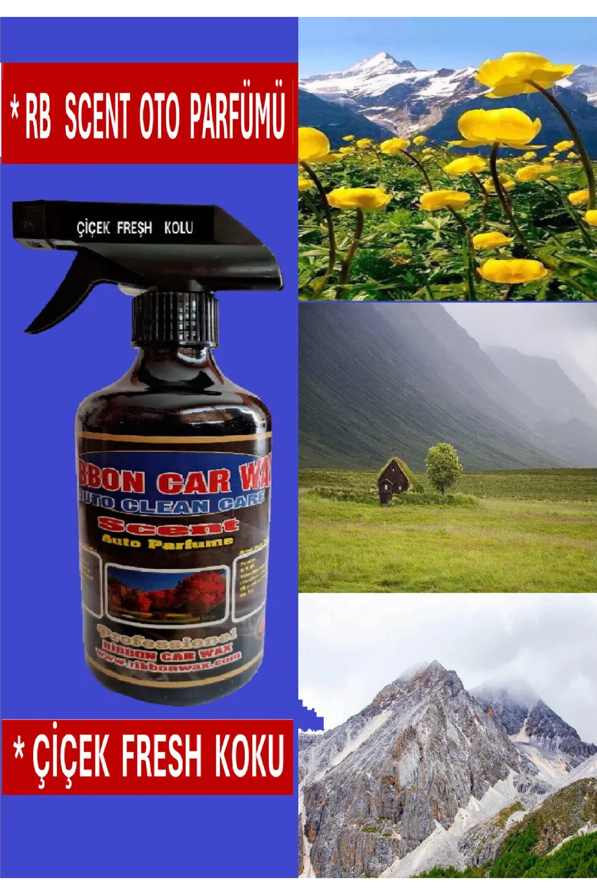 Rb Scent Çiçek Fresh Koku Oto Parfümü 500 Ml Bahar Çiçekleri