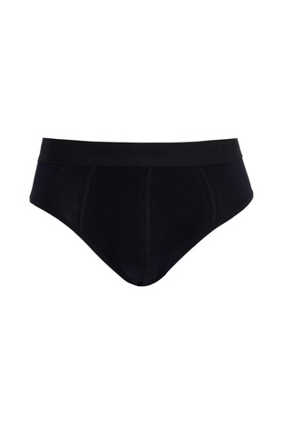 Tudors Erkek 2'li Paket Likralı Bambu Siyah Slip Külot-41734 Siyah