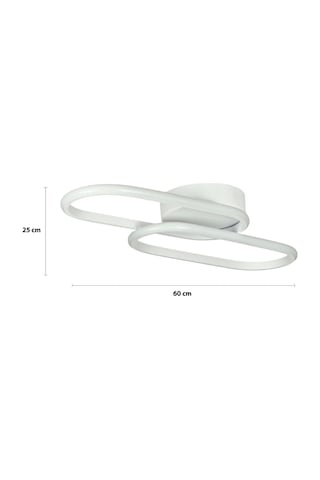 Zzez Beyaz Renk Modern Tasarım Beyaz Ledli Cafe - Mutfak - Salon 2 Li Led Avize Beyaz