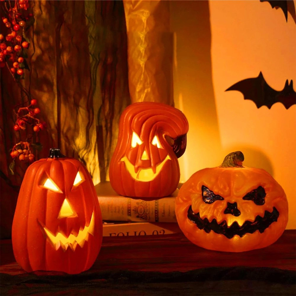 Cadılar Bayramı Jack-o-lantern - Balkabağı Süsü Led Aydınlatma - Jack-o-lantern - Led Süslemeler - Karnaval, Tema Partileri Ve Cadılar Bayramı İçin Uygundur Diğer