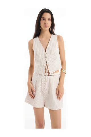 Quzu Yylk00402 Yelek Kahverengi Kahverengi