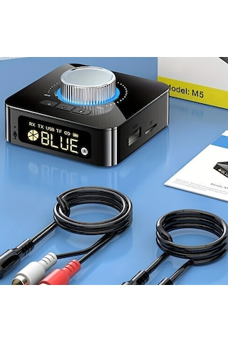 Honeybeeshop Siyah Ses Kablosuz Adaptor Verici Ve Alici Usb 35 Mm Auxtan Rcaya Rx Tx Modlari Uyumlu Kulakliklar