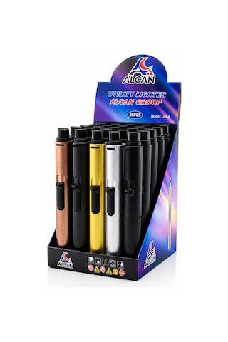 Alcan Us-53 Izgaralı Rüzgâr Mutfak Ocak Çakmağı - Renkli Doldurulabilir- 25'li Paket Diğer