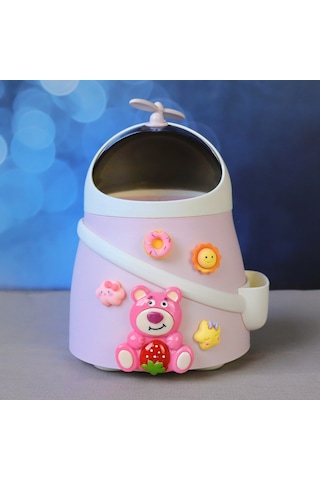 Yaratıcı Ve Sevimli Masaüstü Çöp Kovası Pembe