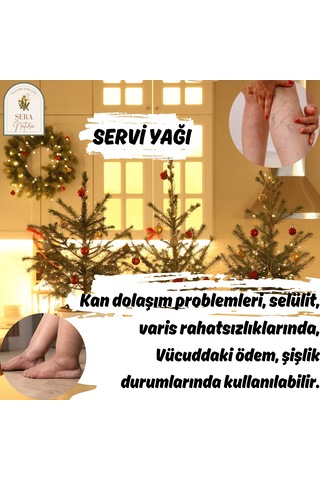 %100 Saf Servi Uçucu Yağı 10 Ml - Doğal Aromaterapi Ve Masaj Yağı Cypress Oil 10 ML
