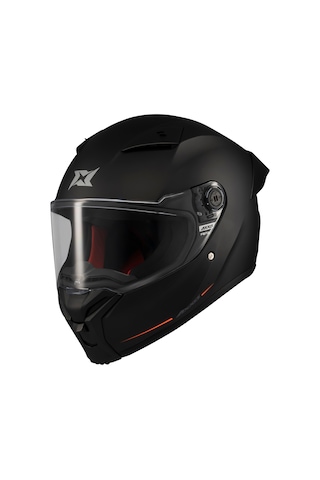 Axxis Full Face Ece 22.06R Fenix Solid A1 Kaplı Motosiklet Kaskı Siyah