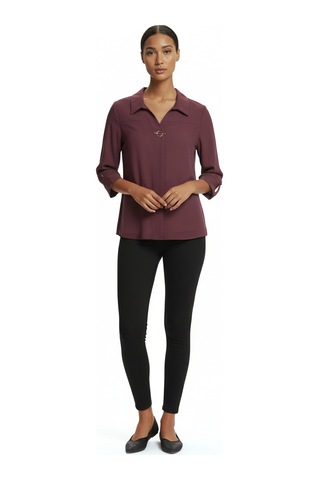 Ayhan Kadın Bluz 24krb81285 Bordo