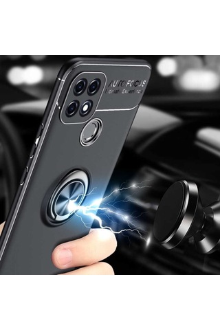 Oppo A15 Yüzüklü Manyetik Ravel Kilif 512952593