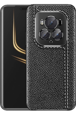 Prolysus Honor Magic6 Pro Kılıf Deri Desenli En Kaliteli Silikon Kılıf