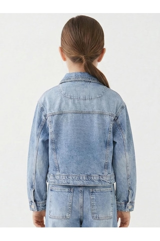 Xo Kids Kız Çocuk Jeans Ceket 4-13 Yaş 2691 Mavi