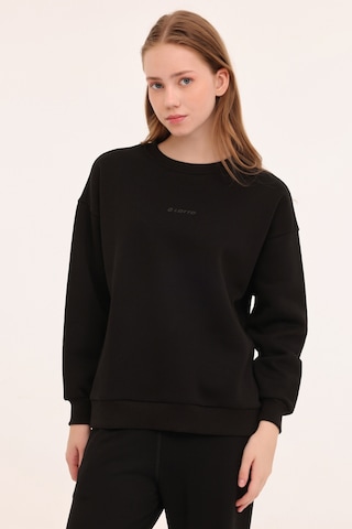 Lotto W-delfın C Neck Sweat 4pr Siyah Kadın Sweatshirt Siyah