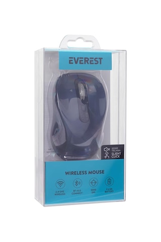 Everest Eternal Usb Siyah 2.4ghz Kablosuz Mouse 001
