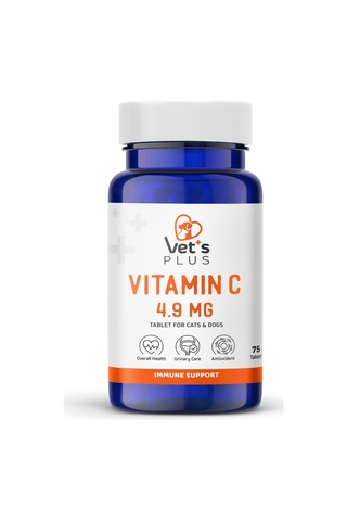Vet's Plus C Vitamin Kedi ve Köpekler İçin Vitamin Tablet 75'li