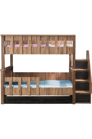 Setaymobilya Diva Mdf Profil Ranza, Diva Merdivenli Ayrılabilir 3 Lü Ranza