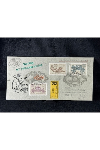 Avusturya Posta Arabası Tam Seri İlk Gün Zarfı 1972 Republık Oesterreıch Austria Fırst Day Cover St