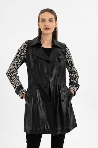 Kelia Siyah Kadın Hakiki Deri Kaban-siyah Siyah