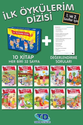 1. Ve 2. Sınıf Sınıf Ilk Öykülerim Dizisi 10 Kitap Kutulu